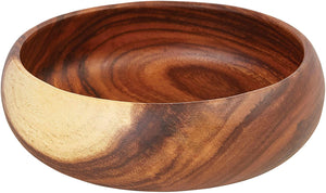 12" Round Wooden Bowl