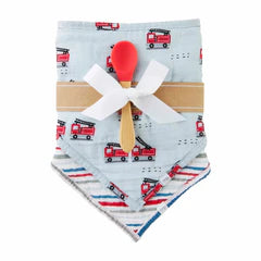 Firetruck Bib & Spoon