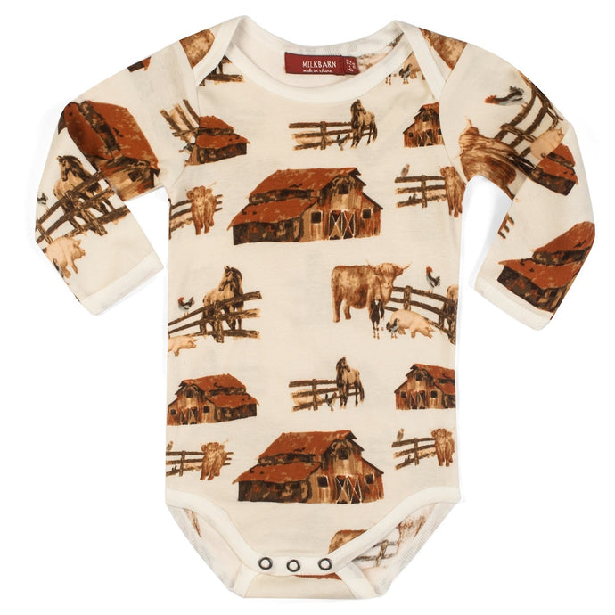 Milkbarn Homestead Long Sleeve Onsie