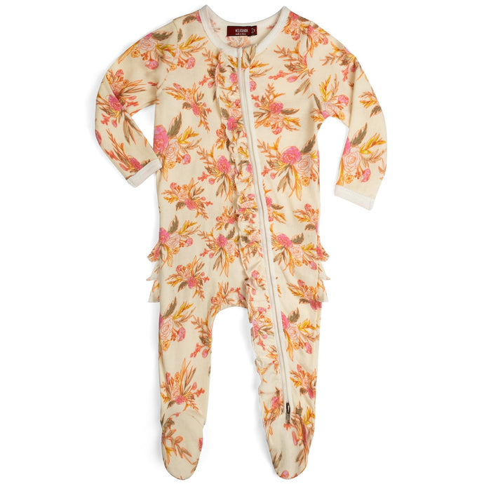 Floral Footed Romper
