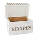 Load image into Gallery viewer, White Beaded Recipe Box