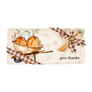 Mudpie Pumpkin Wheelbarrow Tray