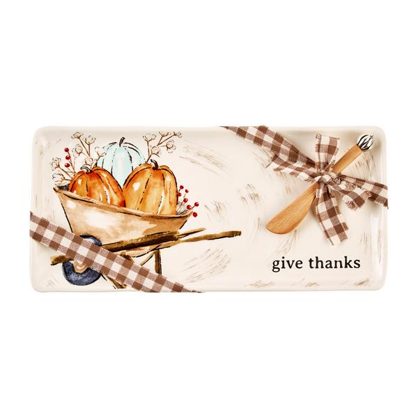 Mudpie Pumpkin Wheelbarrow Tray