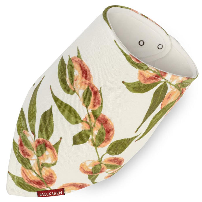 Milkbarn Peaches Kerchief Bib