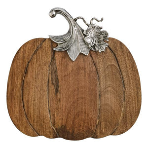 Mudpie Pumpkin Wood/Metal Board