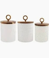Stoneware Cannister Set of 3