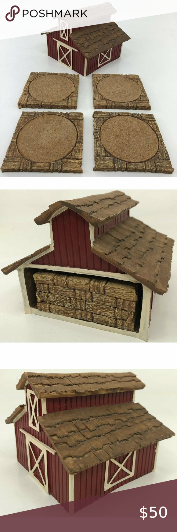 BARN COASTER SET OF 4
