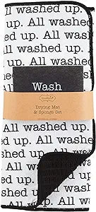 Asst Black and White Drying Mat