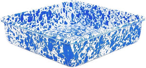 Crow Canyon Blue Speckle Brownie Pan