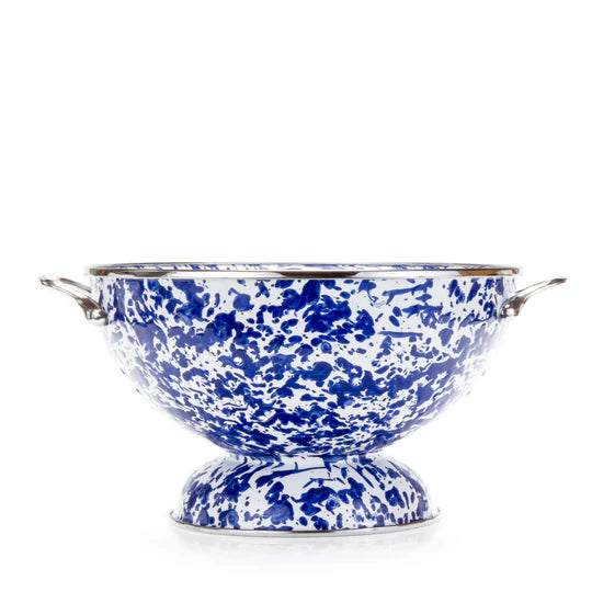 Golden Rabbit Speckle Cobalt Lrg Colander