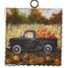 Round Top Mini Black Pickup w/Pumpkins Charm