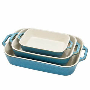 3pc Turq Rec Bake Set
