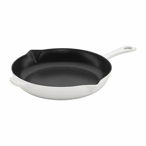 10 in White Fry Pan