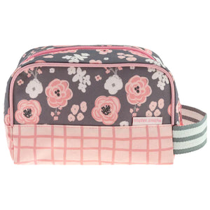 Charcoal Flower Toiletry Bag