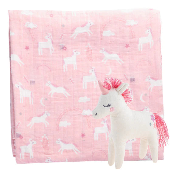 Unicorn Blanket & Stuffie