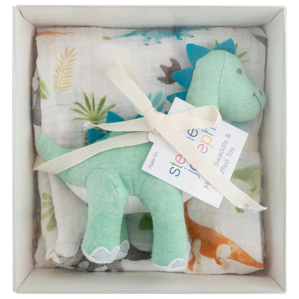 Dino Blanket and Plush Dino