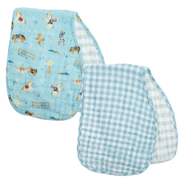 Western Burp Cloth set of 2