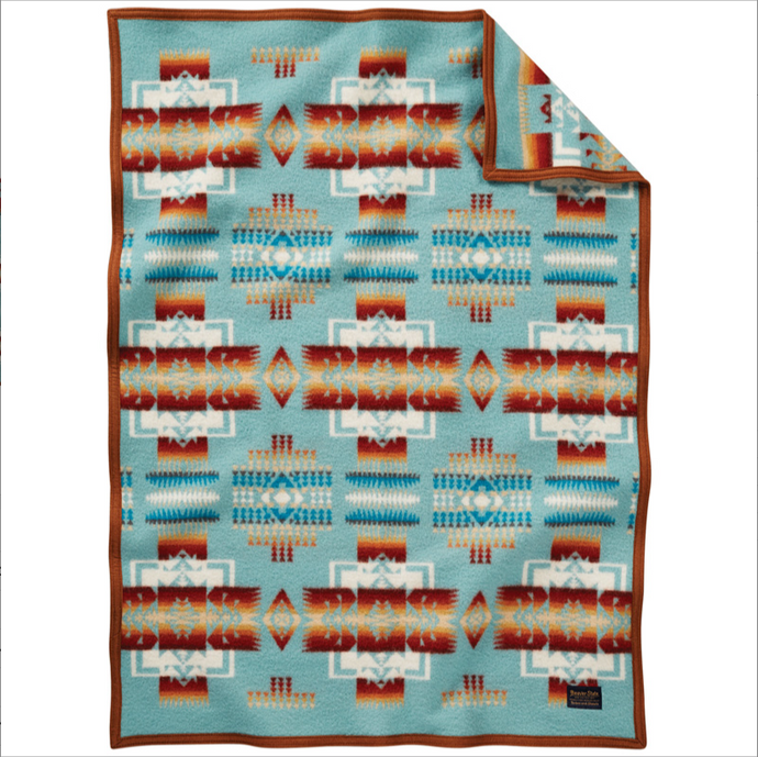 Aqua Crib Blanket