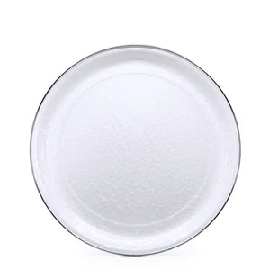 Enamelware White Med Tray