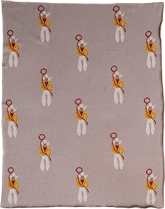 Cowboy Knitted Blanket