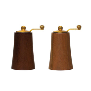 Wood Salt & Pepper Grinder Set