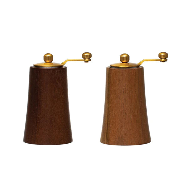 Wood Salt & Pepper Grinder Set