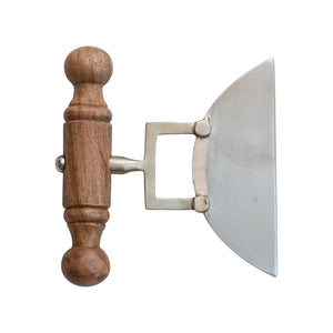 Creative Coop Cheese Knife W/Brass Detail