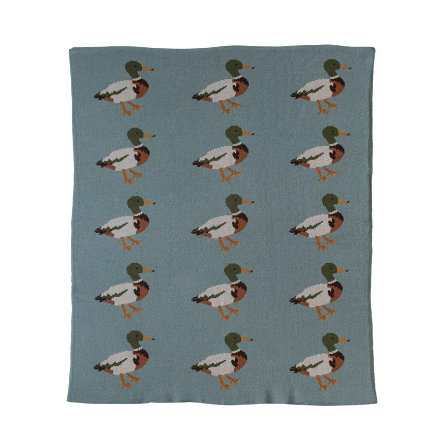 Duck Knitted Blanket