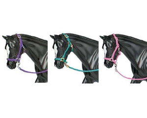 3 Piece Assortment Model Colored Nylon Halters