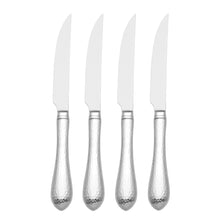 Load image into Gallery viewer, 4pc Steak Knife Set - Hammered Antique