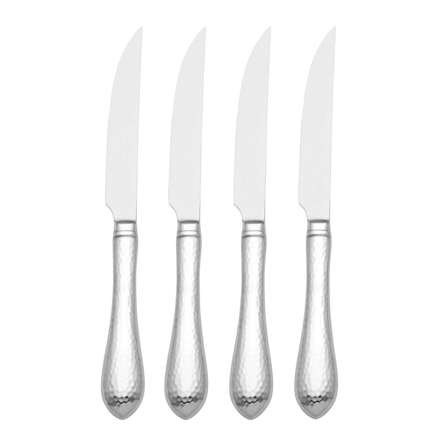 4pc Steak Knife Set - Hammered Antique (