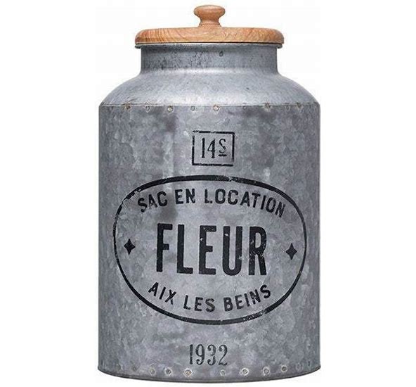 METAL CONTAINER W/LID 