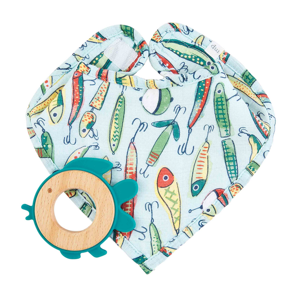 Fishing Teether & Bib set