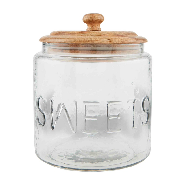 GLASS SWEETS JAR