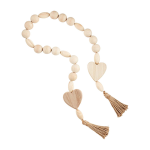 Wooden Heart Garland