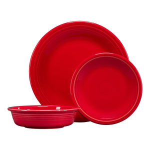 3pc Classic Place Setting - Scarlet