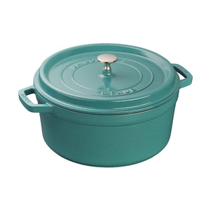 5.5QT Round Cocotte - Turquoise