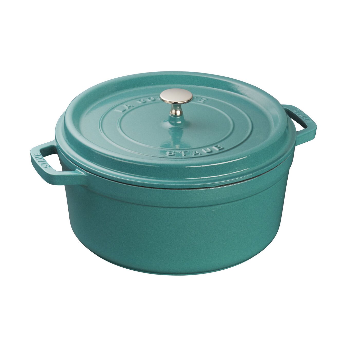 5.5QT Round Cocotte - Turquoise