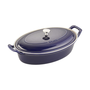 14" Oval Covered Baking Dish