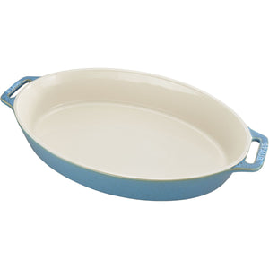 14.5" Oval Baking Dish - Turquoise