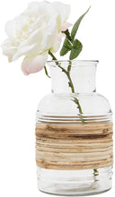 Load image into Gallery viewer, Glass Vase with Rattan