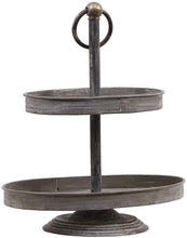 Load image into Gallery viewer, 2 Tier Metal Tray
