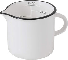 Load image into Gallery viewer, Stoneware B/W Measuring Pitcher