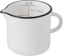 Load image into Gallery viewer, Stoneware B/W Measuring Cup