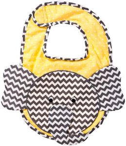 Elephant Cotton Bib