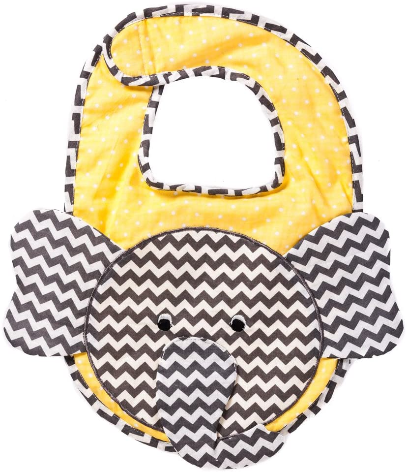 Elephant Cotton Bib