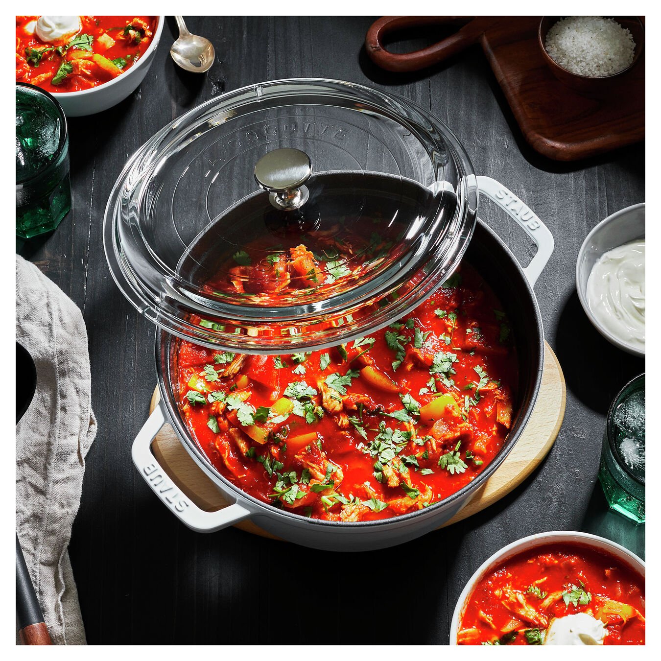 Buy Staub Cast Iron Cocotte with glass lid