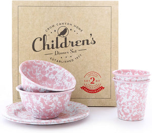 6pc Children's Enamelware Dinner Set