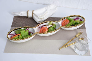 3-Section Serving Piece