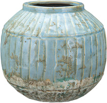 Load image into Gallery viewer, Distressed Turquoise Planter